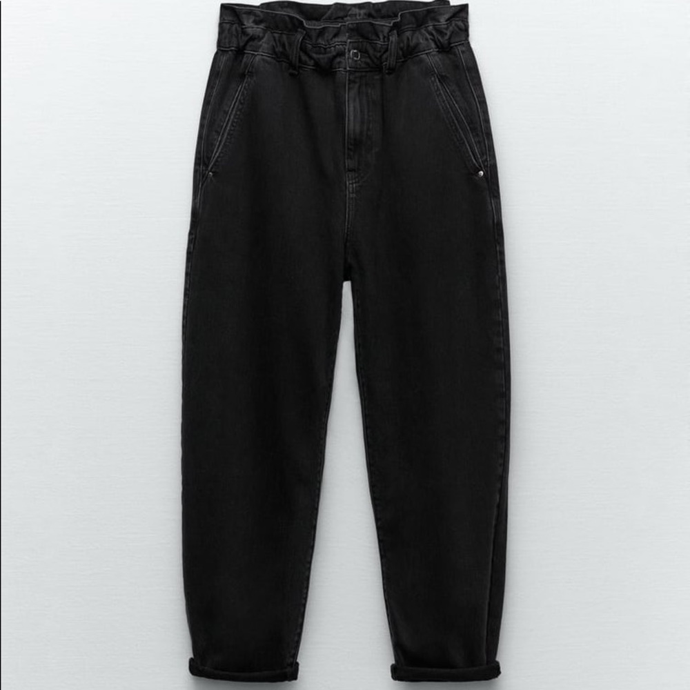 Zara Baggy Paperbag Jeans